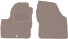 Fußmatten Automatten Vorne Velours Beige für Land Rover Freelander II 2006-2014