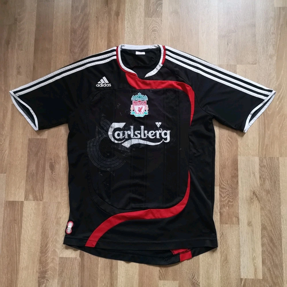 Vintage 2007/08 Gerrard 8 Liverpool FC Trikot Größe: S Fußball Streatwear Adidas