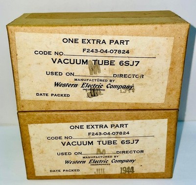 6SJ7 NOS  boxed by Western Electric Company, No open box, 1944