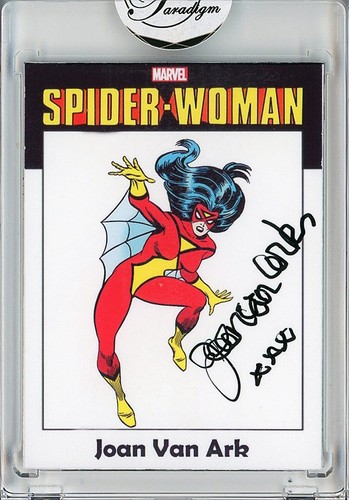 -SPIDER-WOMAN- JOAN VAN ARK Signed/Autograph/Auto Marvel Comics MCU TV Card