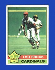 1976 Topps Set-Break # 10 Lou Brock LOW GRADE (crease) *GMCARDS*