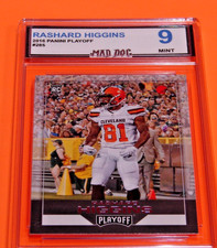 RASHARD HIGGINS Rookie***2016 Panini PLAYOFF***BROWNS***MINT 9**Mad Dog GRADED