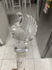 Towle Full Lead Crystal Turkey Wine Bottle Stopper Made In Austria Decanter