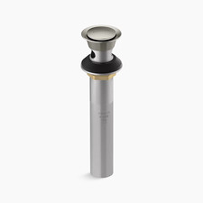 Kohler Clicker Drain with Overflow in Vibrant Brushed Nickel
