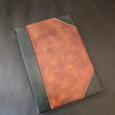 Leather Bound Vintage Journal  Made in Italy for a Strawbridge and Clothier