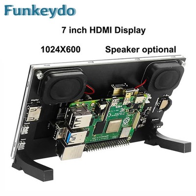 7 Inch IPS Touchscreen LCD Display Module 1024X600 for Raspberry Pi 5 3B+ 4B