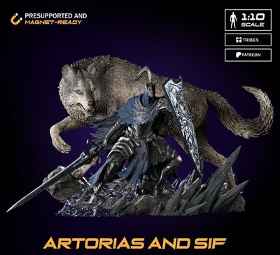Artorias & Sif - DS - 1/10 Scale Painted Resin Figure