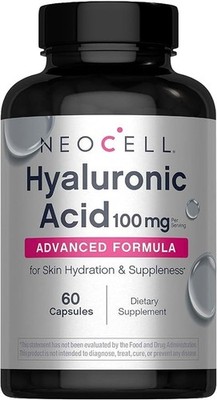 NeoCell Hyaluronsäure 100mg Zellfeuchtigkeit Haut Gelenke Augenstütze 60 Kapseln