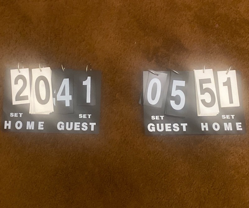 (2) Two Quick Score Tennis Scorecard - Portable/Game & Set Scores