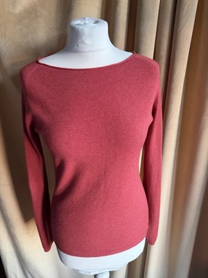 Sarah Allison s Collection Made in Italy Wollmischung Korallenrot Pullover passt 8/10