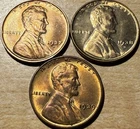 1937 D 1938 S 1939 P Lincoln Wheat Cent MS BU RD - N17