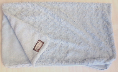 Boys Blue Baby Blanket Blankets Beyond Solid Light SOFT Shaggy Swirl Plush Class