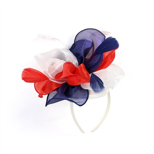 Mujeres Organza Fascinador Sombrero Flor Clip de Pelo Iglesia Boda Fiesta Prendas para la cabeza - Imagen 12 de 22