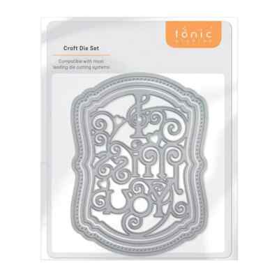 #4717  e - TONIC STUDIOS METAL CUTTING DIE -  I MISS YOU FRAME DIE