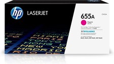 HP 655A Magenta Original LaserJet Toner Cartridge, 10,500 pages, CF453A