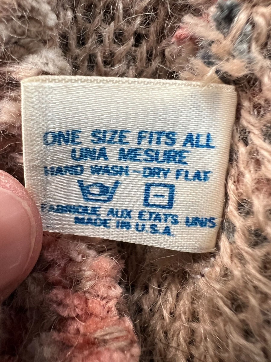Vintage Hansen Wool & Acrylic One Size Beret In Pink & Gray  display picture 3