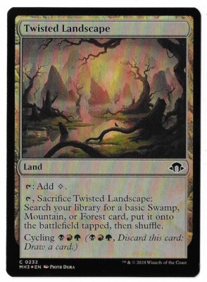 MTG Twisted Landscape FOIL Modern Horizons 3 (MH3) Common Magic #0232 Unplayed