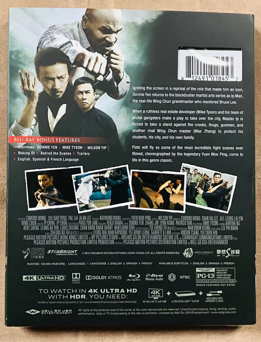 IP Man 3 Ultra 4k Blu-ray + Blu-ray Well Go USA Dec/2022 with Slipcover |  eBay