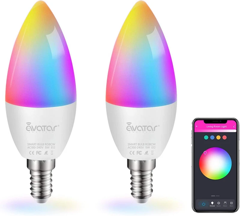 E12 candle smart bulbs