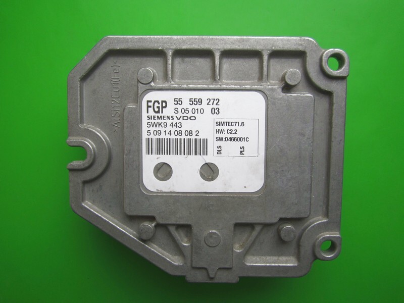 ECU Engine Control Unit Opel Astra H 1.8 55559272 Z18XE ECU Engine Control Unit Opel Astra H 1.8 55559272 Z18XE