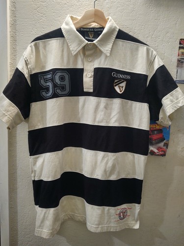 Mens Guiness Short Sleeve Polo Rugby 