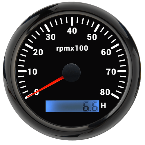 6 Gauge Set 85mm GPS Speedo&Tacho&52mm Fuel Level Water Temp Oil Pressure Volt - Picture 9 of 12