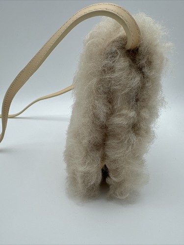 Off White Handtasche Leder Lammfell Jitney 0,7 Designer Atemberaubend Verpackt Neu UGG - Bild 4 von 19