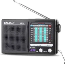 AM FM Portable Radio with Headphone Jack - Battery Operated Transistor Radio for