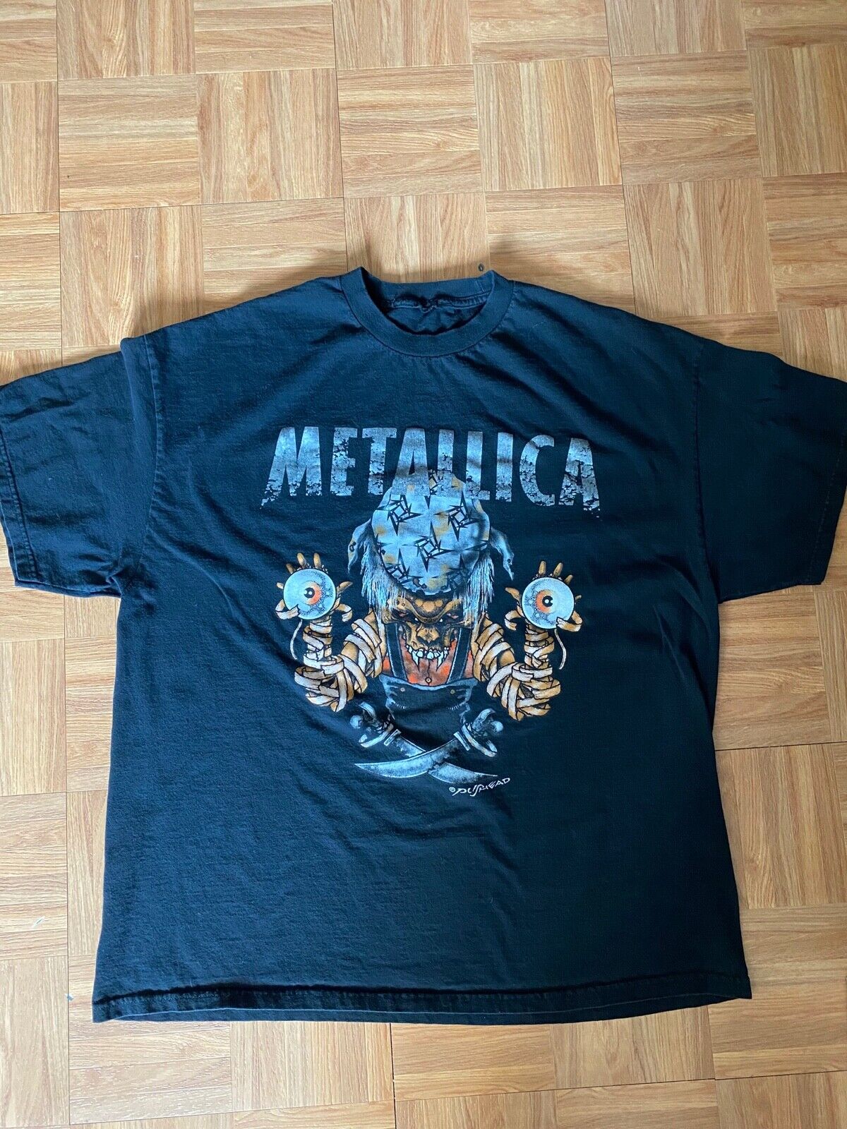 Vintage Metallica Pushead T-Shirt Skull Metal Rock Th… - Gem