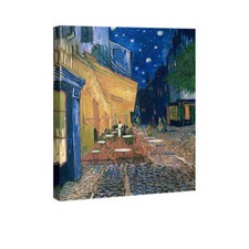 Van Gogh Painting Repro Canvas Print Wall Art Home Decor Cafe Terrace Pictures