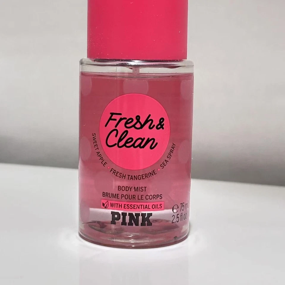 VICTORIA'S SECRET Pink Fresh & Clean Scented Mist Travel size 75 ml/2.5 oz~New - Image 2 of 3