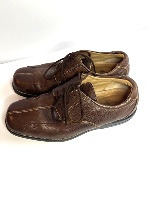 Dockers Brown Leather Bicycle Toe Oxford Dress Shoes Men 