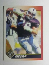 BOB GOLIC 1991 SCORE FOOTBALL CARD # 129 D0893
