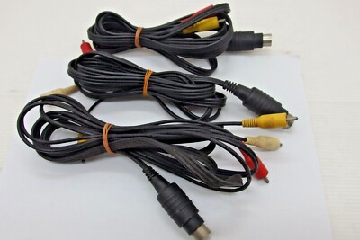 PC Engine Sega Mega Drive AV-Stereo cable Lot of 3 Untested official Rare Japan 