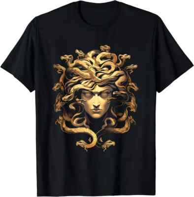 NEW Medusa Head Greek Mythologys Shirt Ancient Black T-Shirt S - 5XL