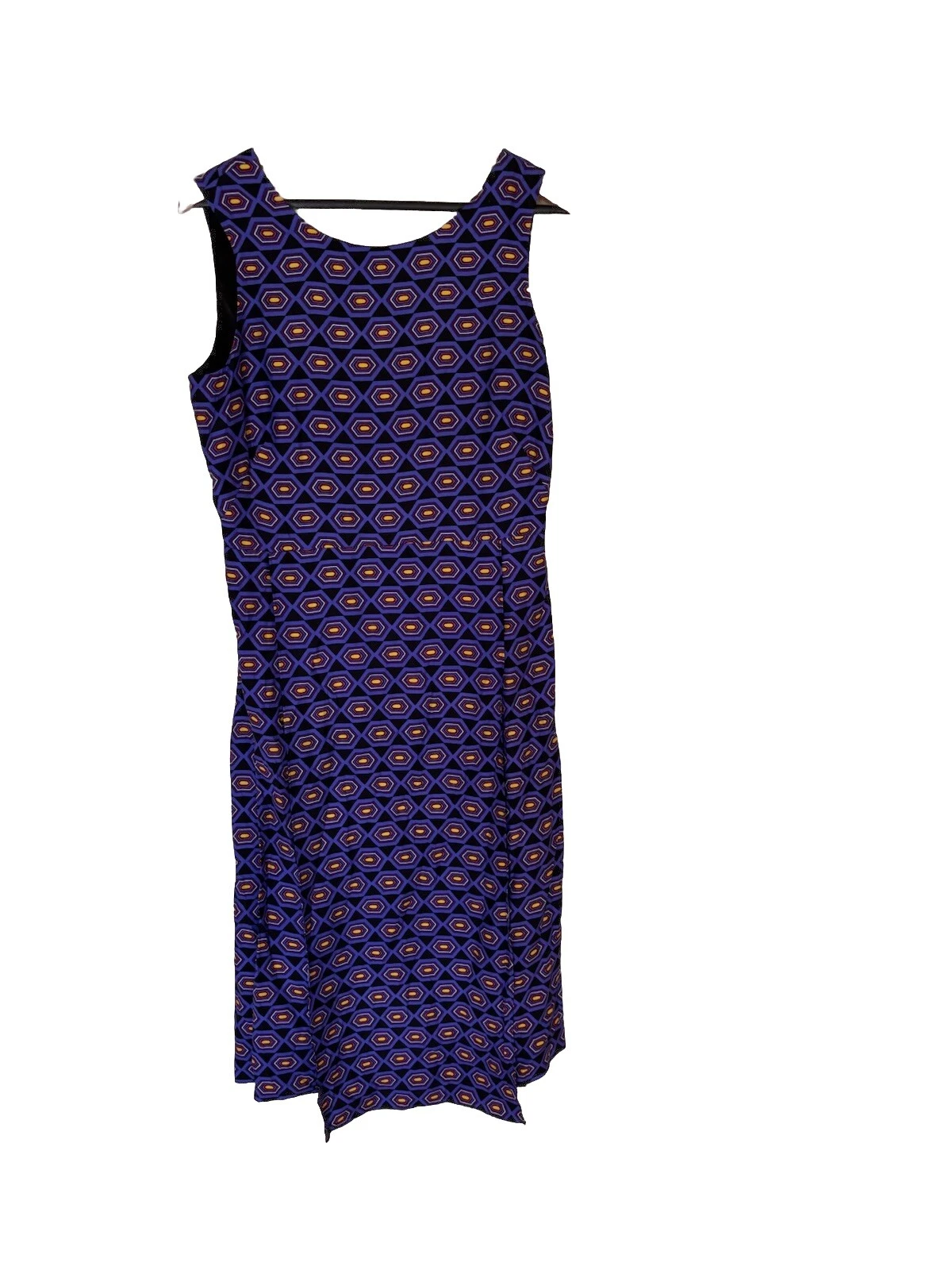 Kate Spade Saturday Let Loose pannello anteriore posteriore geometrico taglia 10 misto seta