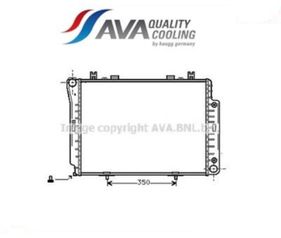 MS2144 radiator, engine cooling (AVA)