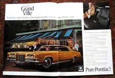 1971 Pontiac Grand Ville If Anybody Could Introduce Print Ad 2 Page