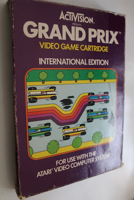 Grand Prix for ATARI 2600 VCS (Activision 1983) CIB working classic 8-bit