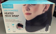 NUVOMED USB POWERED HEATED NECK WRAP  WITH 4 LEVELS OF HEAT NIB
