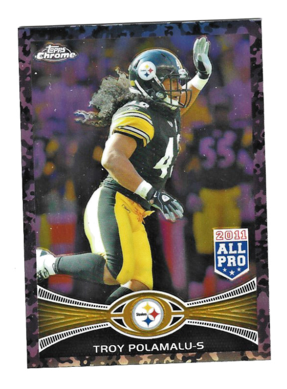 2012 Topps Chrome - Troy Polamalu - Camo Refractor #/499