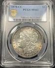 1878-CC Morgan Silver Dollar $1 PCGS MS61 Gold Shield