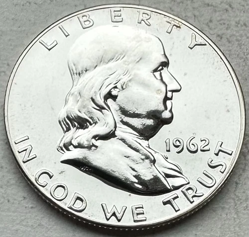 1962 Proof Franklin Half Dollar 90% Silver-INV#8517