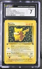 1999 Pokemon Black Star Promos Pikachu 1st Edition Error Poké League CGC 7 #1