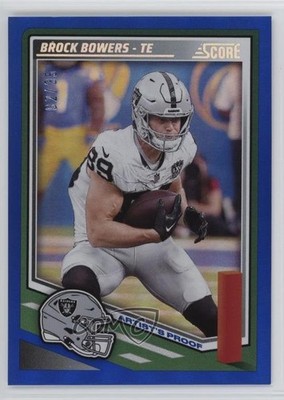 2025 Score Artist Proof 2/35 Brock Bowers #36 1p5x