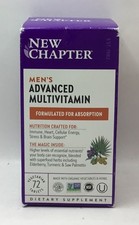 New Chapter Men's Advanced Multivitamin 72 Tablets Exp 4/26