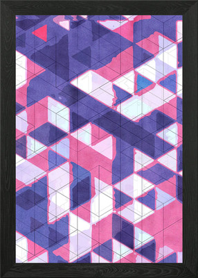 Abstrakter geometrischer Hintergrund IV gerahmtes Wandbild Poster Leinwanddruck Bild