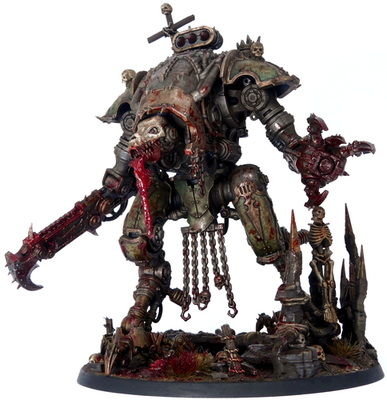 ★塗装済み美品★ ウォーハンマーWarhammer Chaos Knight Warhammer 40k Chaos Space Marines Chaos Knight War Dog Karnivore