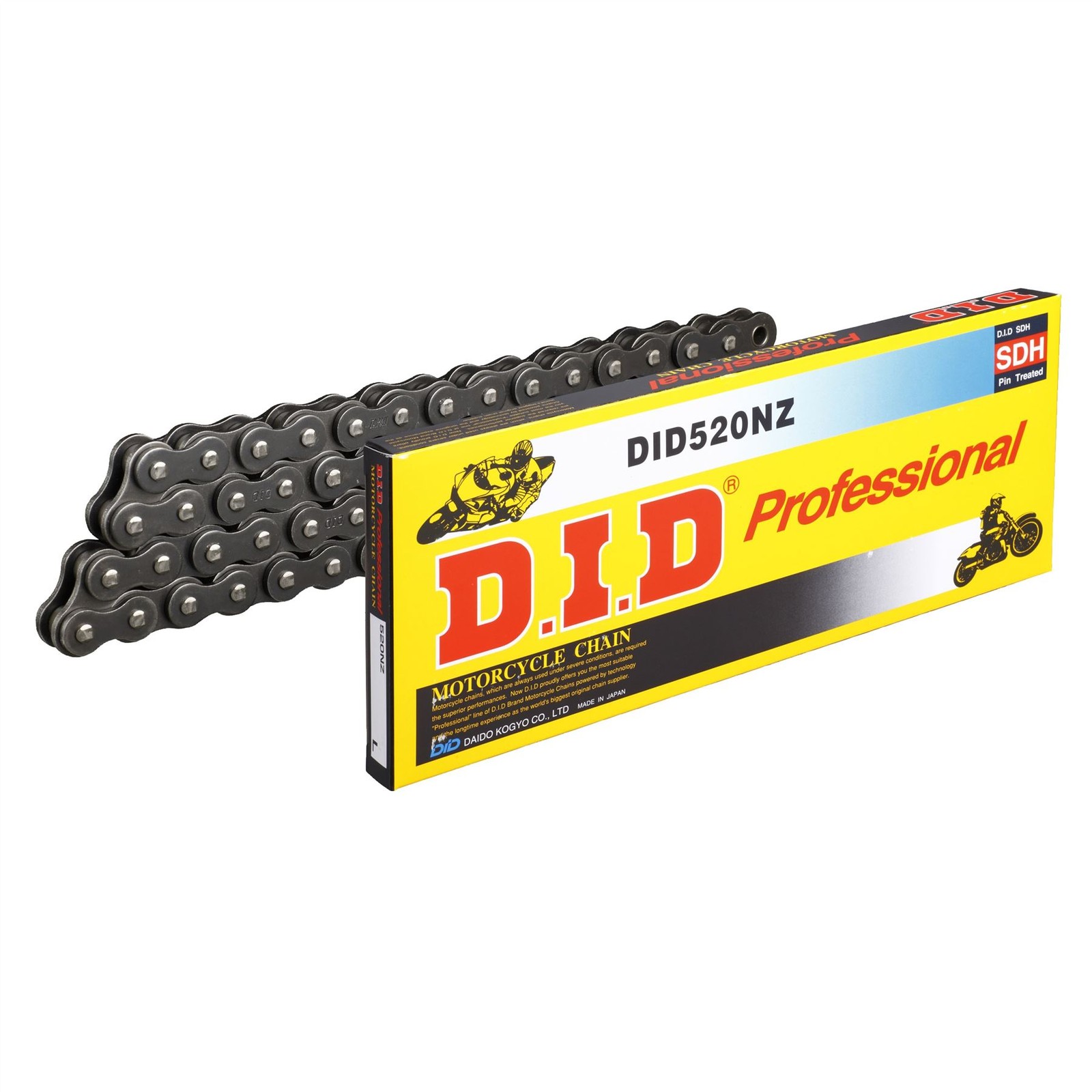 D.I.D. NZ Non O-Ring Chain Black 520-106 Kawasaki KLX250 S H6F,H7F 2006 - 2007