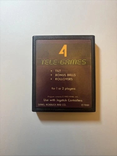 Arcade Pinball (Atari 2600 Tele-Games ) Cleaned & Tested